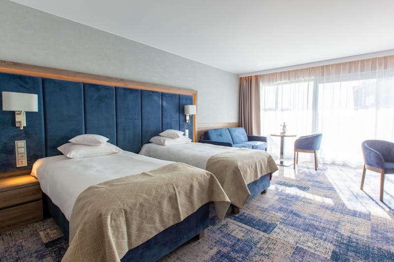 Zimmerbeispiel im 5-Sterne-Bereich des Hotels Unitral – ©Hotel Unitral