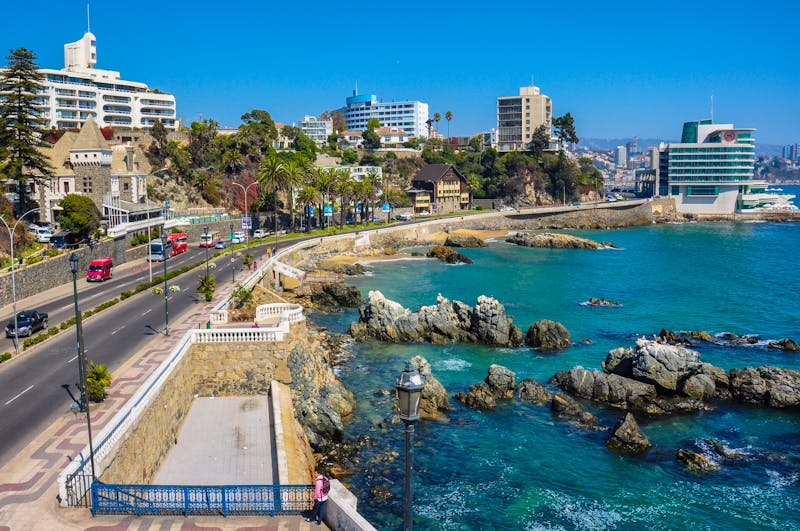 Küste von Vina del Mar, Chile - ©© 2013-2014 ROADTRIIIPPP.COM