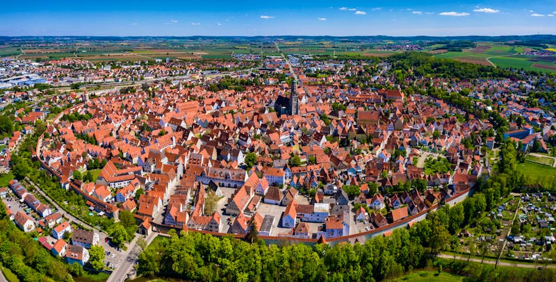 Luftaufnahme der Stadt Nördlingen in Bayern, Deutschland - &copy;GDMpro S.R.O - stock.adobe.com