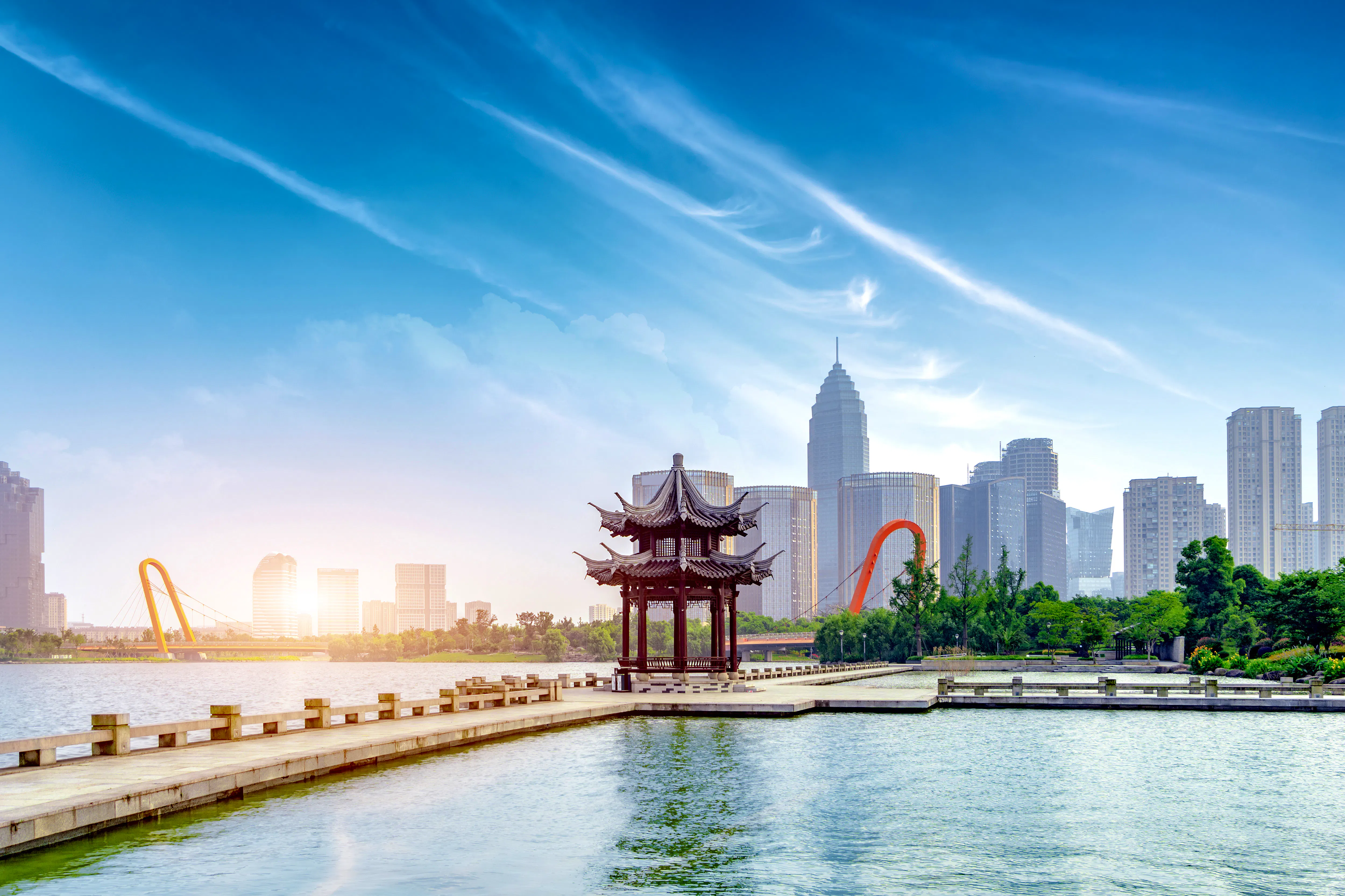Hangzhou - historischer Pavillon im Westsee &ndash; &copy; gui yong nian - stock.adobe.com