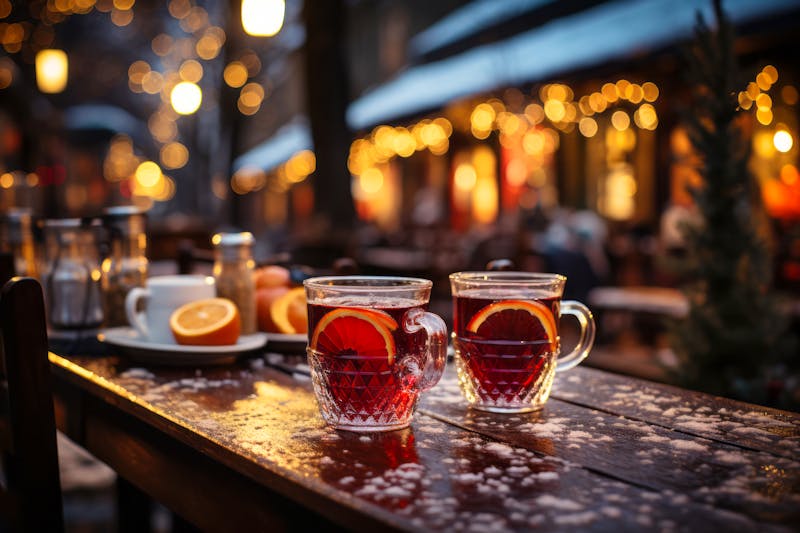 Weihnachtsmarkt in der Adventszeit - Glühwein genießen - ©MNStudio - Adobe Stock