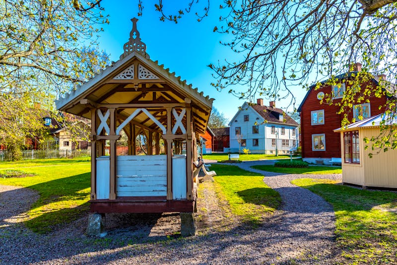 Holzarchitektur in Gamla Linköping  - ©dudlajzov - stock.adobe.com