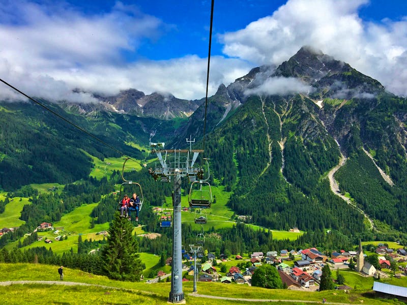 Zaferna-Lift und der Balkon des Kleinwalsertals - ©Peggy Schkade - Eberhardt TRAVEL