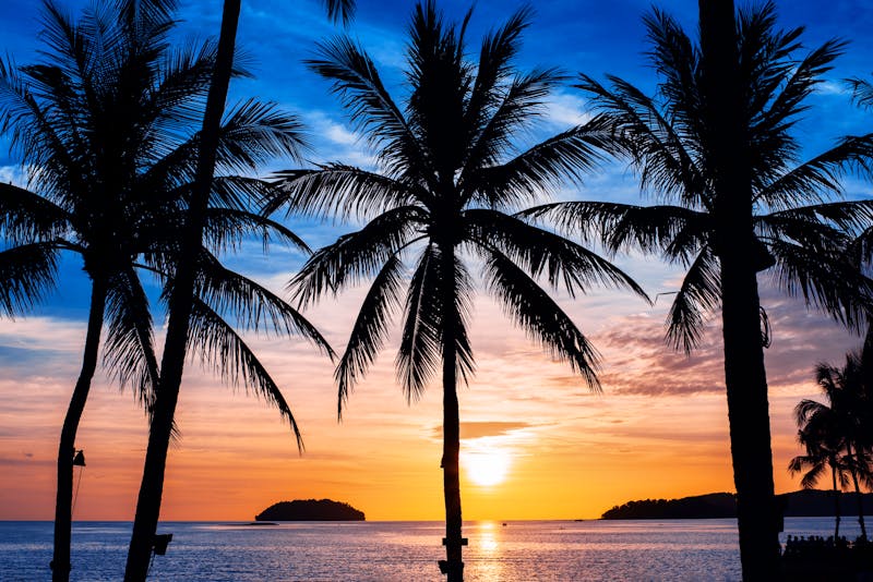paradiesischer Sonnenuntergang am Tanjung Aru Strand bei Kota Kinabalu - Malaysia, Borneo - ©Baeck - stock.adobe.com