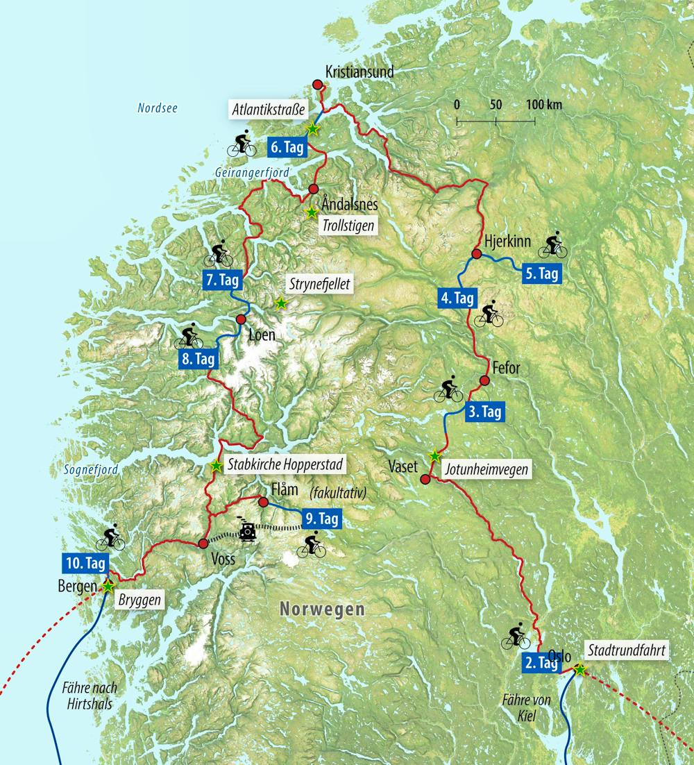 Reisekarte – © Eberhardt TRAVEL