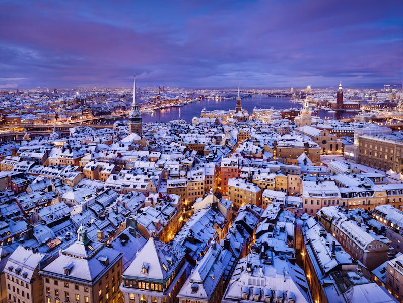 Winter in der Altstadt Gamla Stan - Stockholm - ©Ola Ericson, Stocksholmsfoto / mediabank.visitstockholm.com