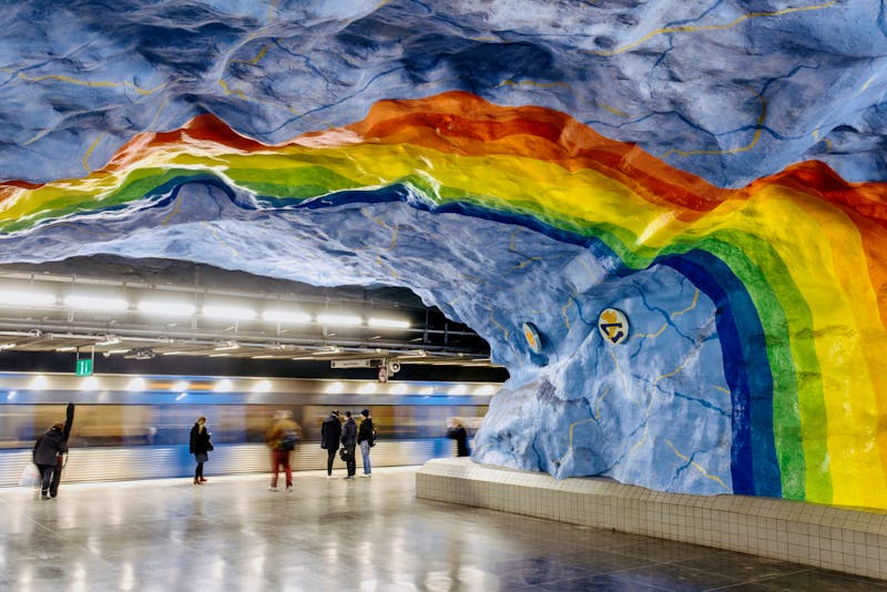 kunstvolle Metrostation in Stockholm - ©Victor Gårdsäter / mediabank.visitstockholm.com