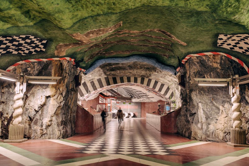 kunstvolle Metrostation in Stockholm - ©Victor Gårdsäter / mediabank.visitstockholm.com