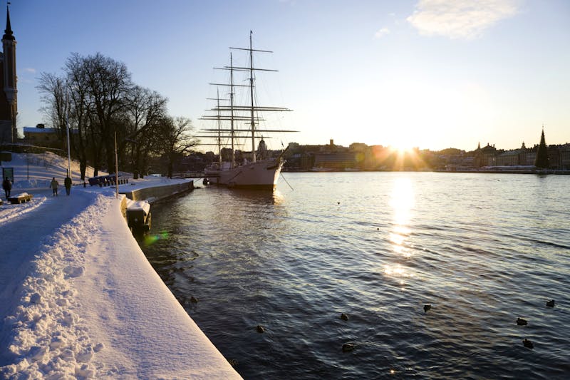 Insel Skeppsholmen im Winter in Stockholm - ©Henrik Trygg / mediabank.visitstockholm.com
