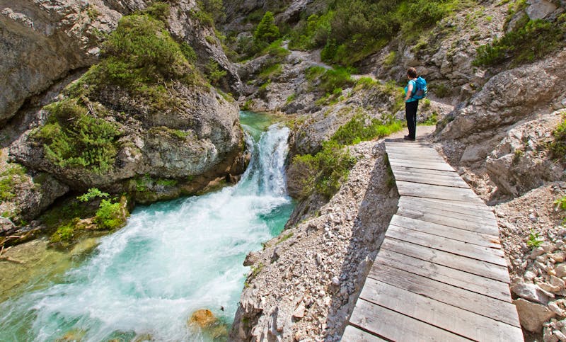 Wanderung durch die Gleirschklamm im Naturpark Karwendel - ©waechter-media.de - stock.adobe.com
