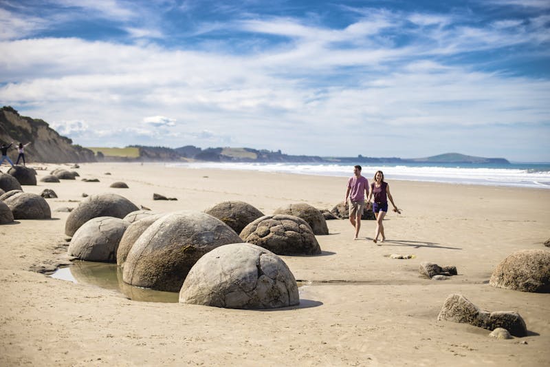 Moeraki Boulders - Neuseeland - ©Miles Holden / Tourism New Zealand