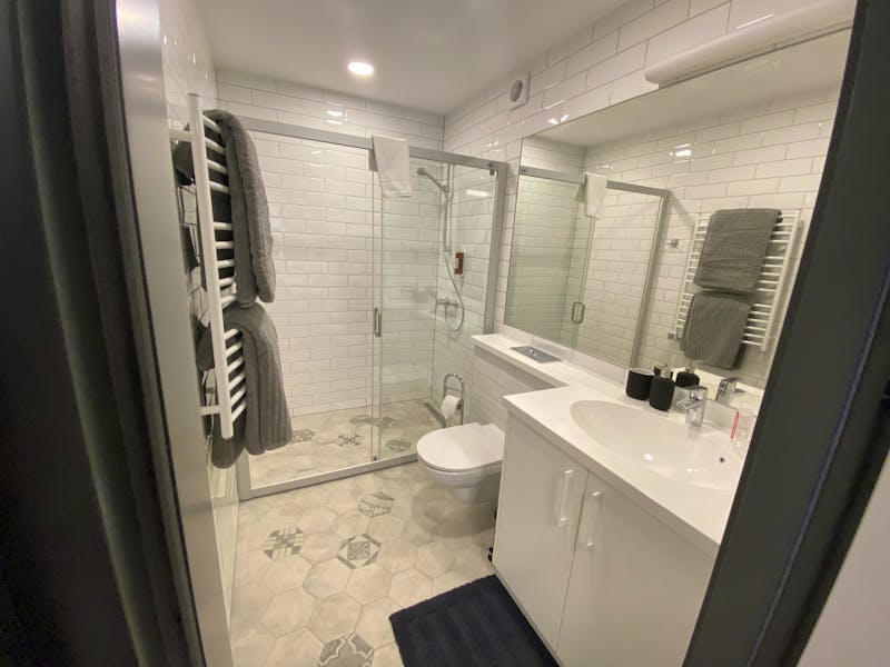 Medical SPA Eglés Birstonas in Birschtannen - Apartment Badezimmer – ©Medical SPA Eglés Birstonas
