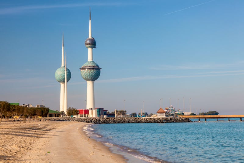 Die Kuwait Towers am arabischen Golf in Kuwait City - ©philipus - stock.adobe.com