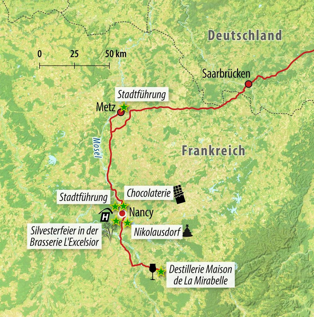 Reisekarte – © Eberhardt TRAVEL