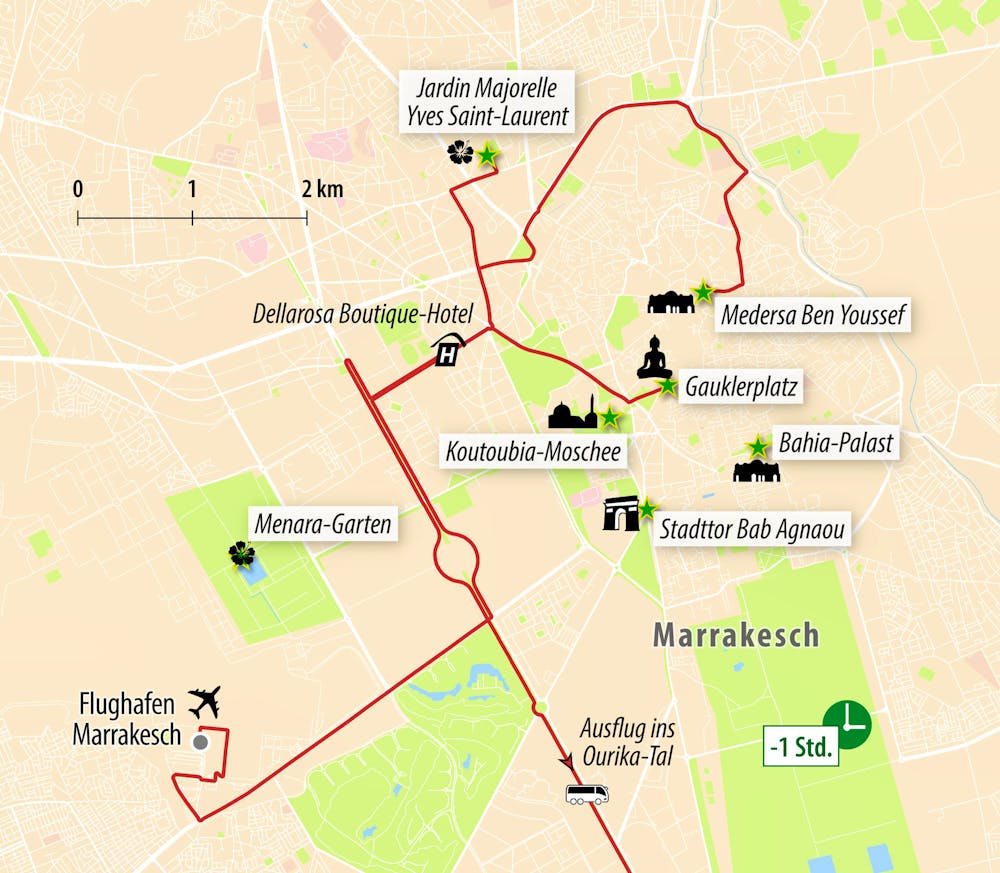 Stadtkarte Marrakesch – © Eberhardt TRAVEL