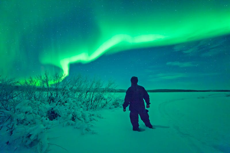 Polarlichter in Lappland - ©Antti Pietikäinen - Visit Finland