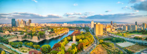 Skyline of Osaka city in Japan from top view &ndash; &copy; f11photo - stock.adobe.com