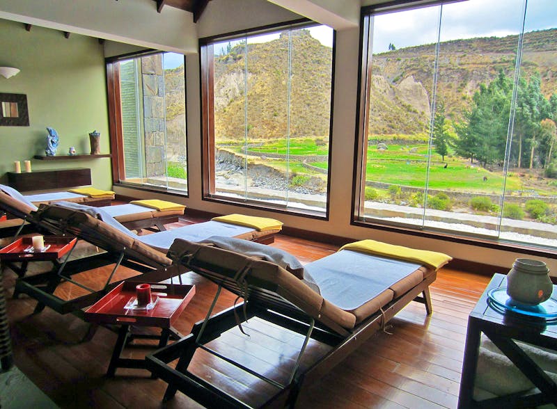 Wohlfühlbereich mit Ausblick ins Colca-Tal in der Colca Lodge - ©Madlen Lippe - Eberhardt TRAVEL
