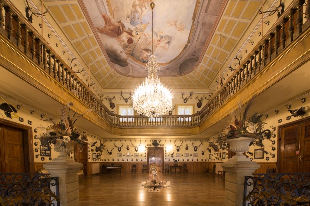 Schloss Detenice Barocksaal &ndash; &copy; 