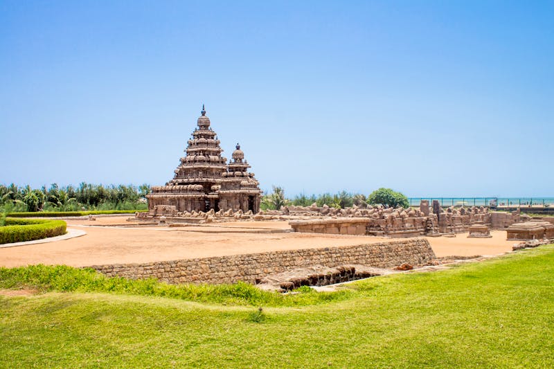 Shore-Tempel (Küstentempel) in Mamallapuram (Mahabalipuram) - Tempelkomplex unter UNESCO-Schutz - ©Rachata - stock.adobe.com