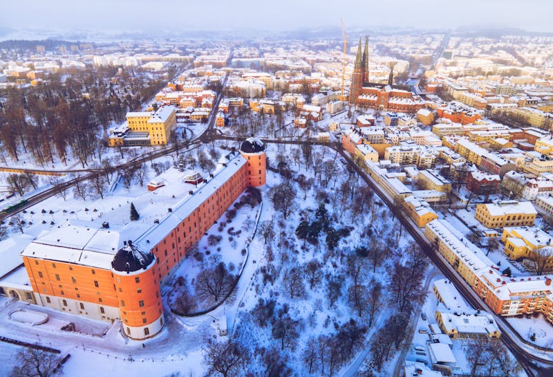 Schwedische Stadt Uppsala im Winter - ©chemistkane - stock.adobe.com