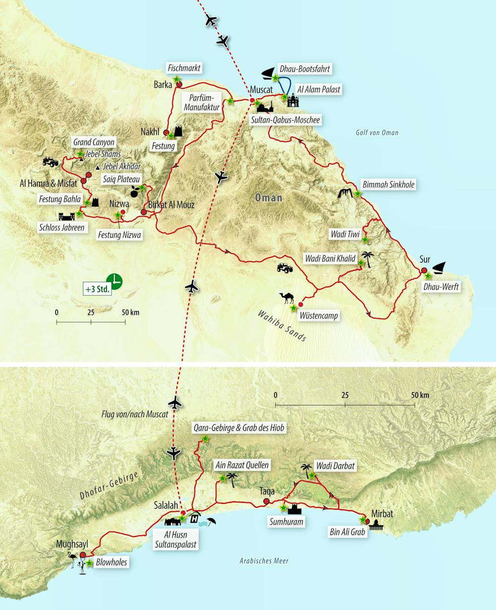 Reisekarte – © Eberhardt TRAVEL