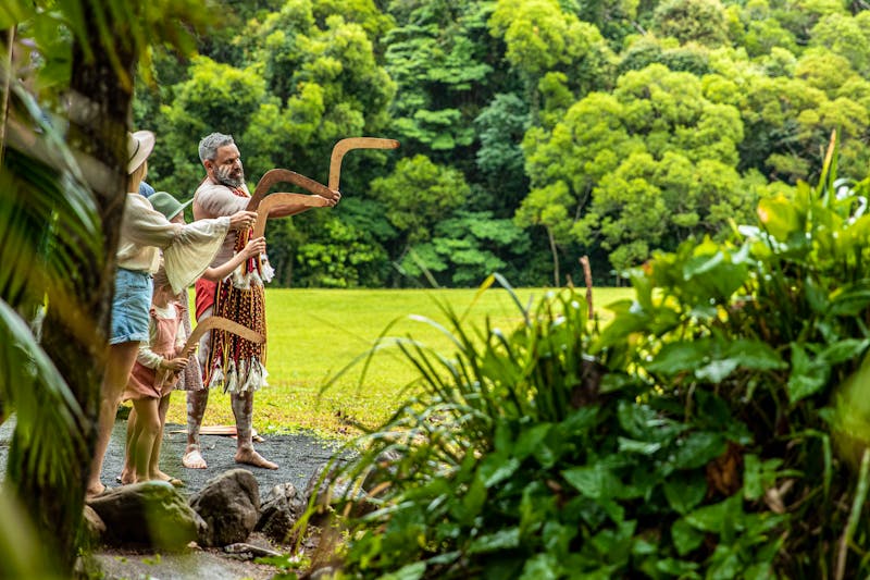 Vorführung im Pamagirri Aboriginal Experience in Kuranda bei Cairns - ©Phil Warring // Tourism and Events Queensland