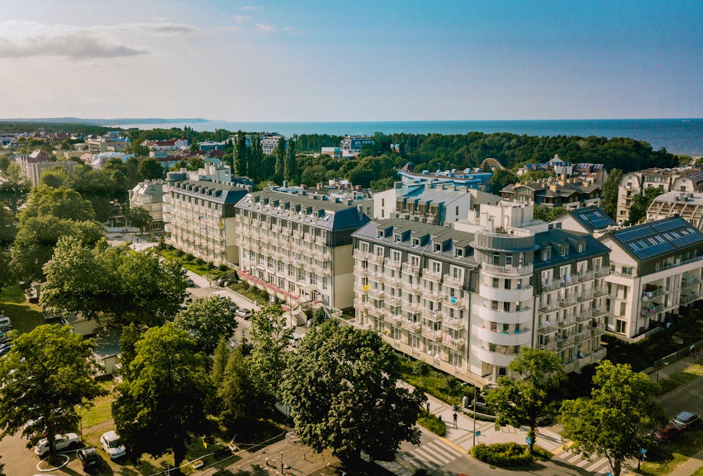 Hotel Drei Inseln (Trzy Wyspy) in Swinemünde - Vogelperspektive  &ndash; &copy; IdeaSpa