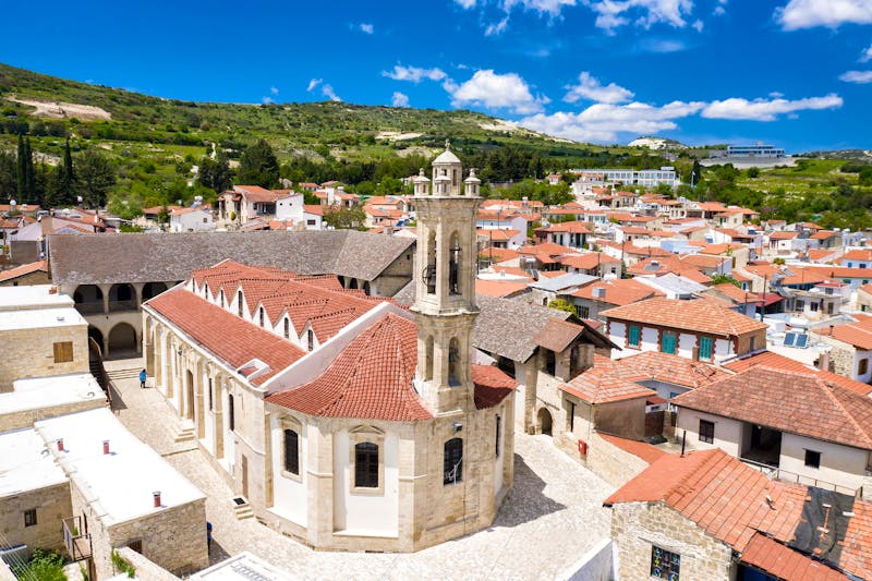 Blick auf Omodos und das Timios Stavros Kloster - Zypern - ©kirill_makarov - stock.adobe.com
