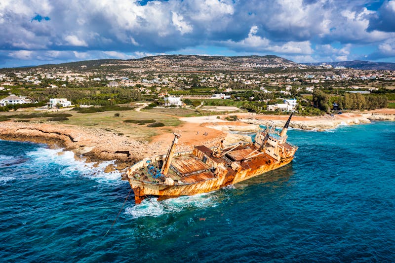 Altes Schiffswrack Edro III am Strand von Peyia bei Paphos - Zypern - ©daliu - stock.adobe.com