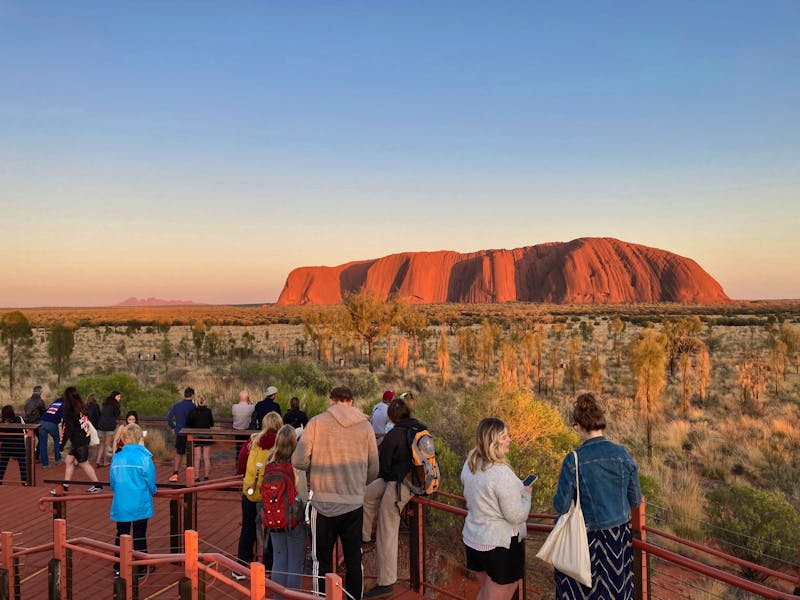 Sonnenaufgang am Uluru (Ayers Rock) im Kata Tjuta-Nationalpark  - ©Andreas Wolfsteller (Eberhardt TRAVEL)