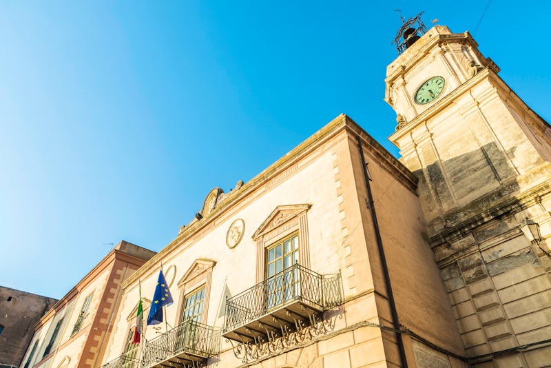 Mafiaort Corleone auf Sizilien - Rathaus in der Altstadt - ©jordi2r - stock.adobe.com