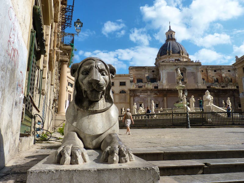 Fontana Pretoria in Palermo auf der Piazza Pretoria - ©Steffi Zimmermann (Eberhardt TRAVEL)