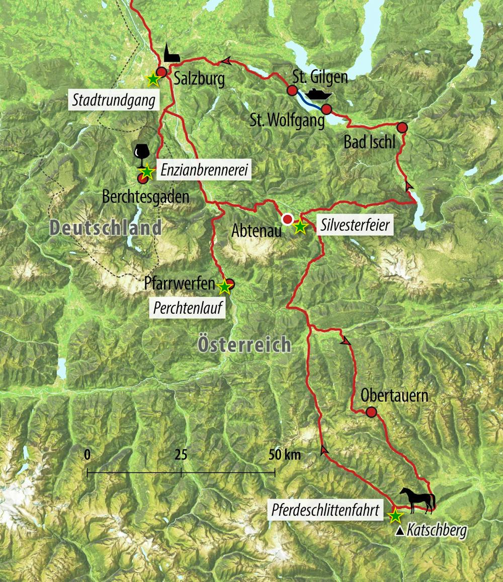 Ihre Reiseroute – © Eberhardt TRAVEL