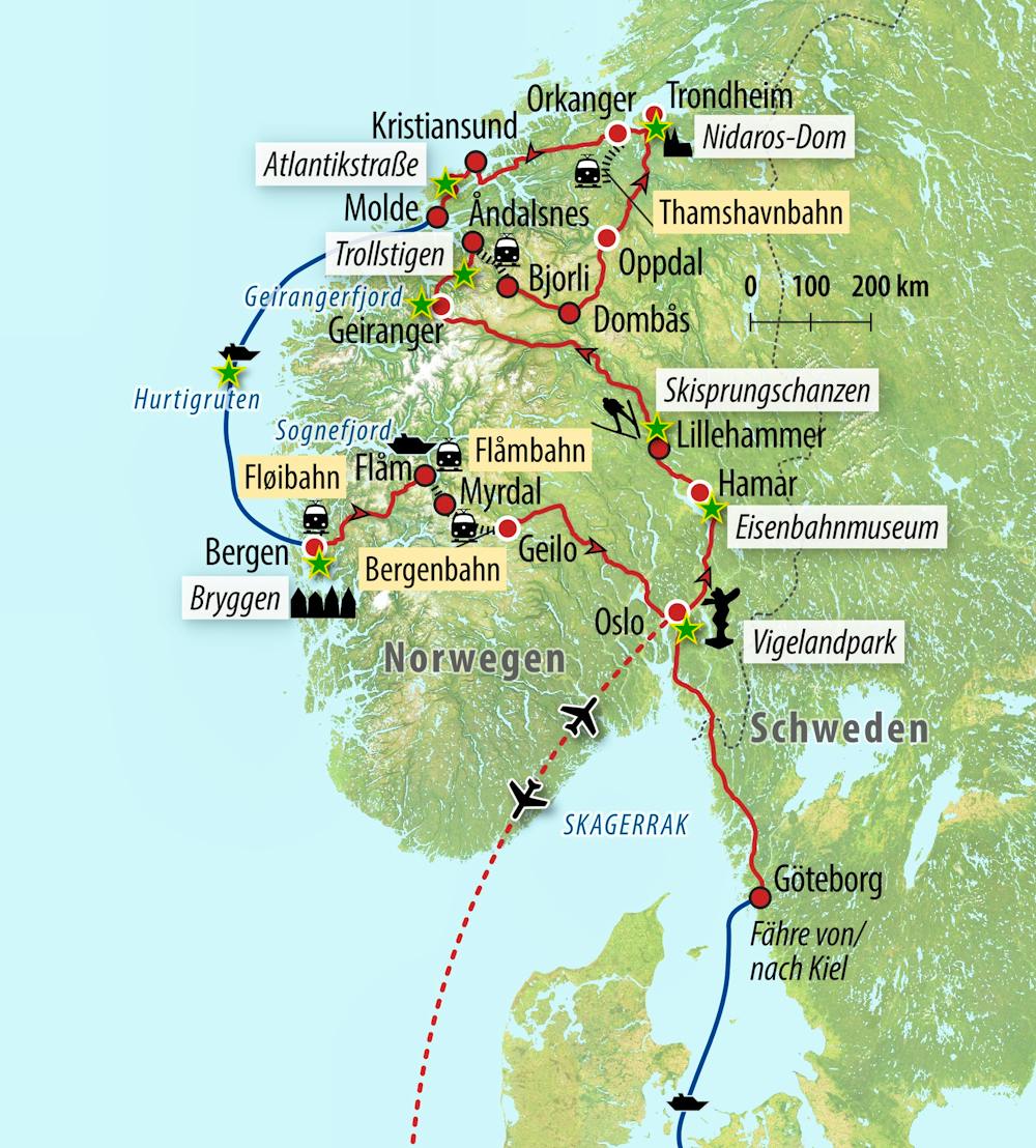 Ihre Reiseroute  – © Eberhardt TRAVEL