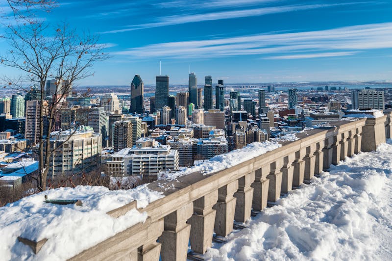 Skyline von Montreal im Winter - ©mbruxelle - stock.adobe.com