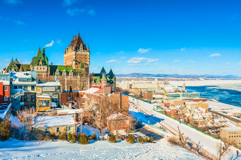 Quebec City mit dem Chateau Frontenac am St. Lorenz Strom - ©Ketsarin - stock.adobe.com