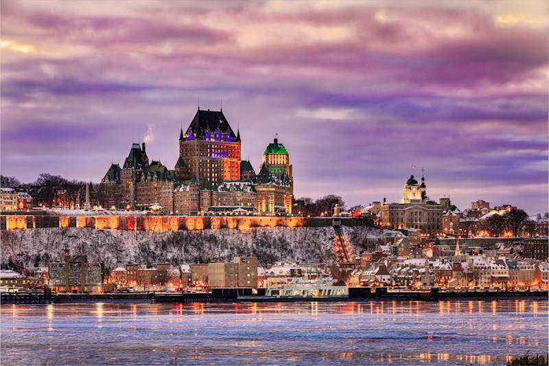 Quebec City mit dem Chateau Frontenac am St. Lorenz Strom - ©All rightss reserved except those expressly granted herein. Visit andreasfunda.com or premiumartphoto.com for licensing. Ohterwise, contact me at andreas@andreasfunda.com to inquire about any reproduction of this image.