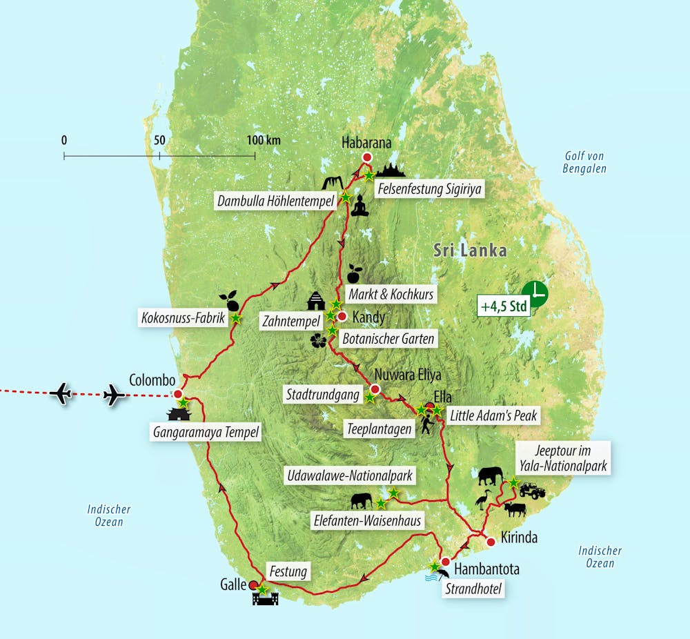 Ihre Reiseroute – © Eberhardt TRAVEL