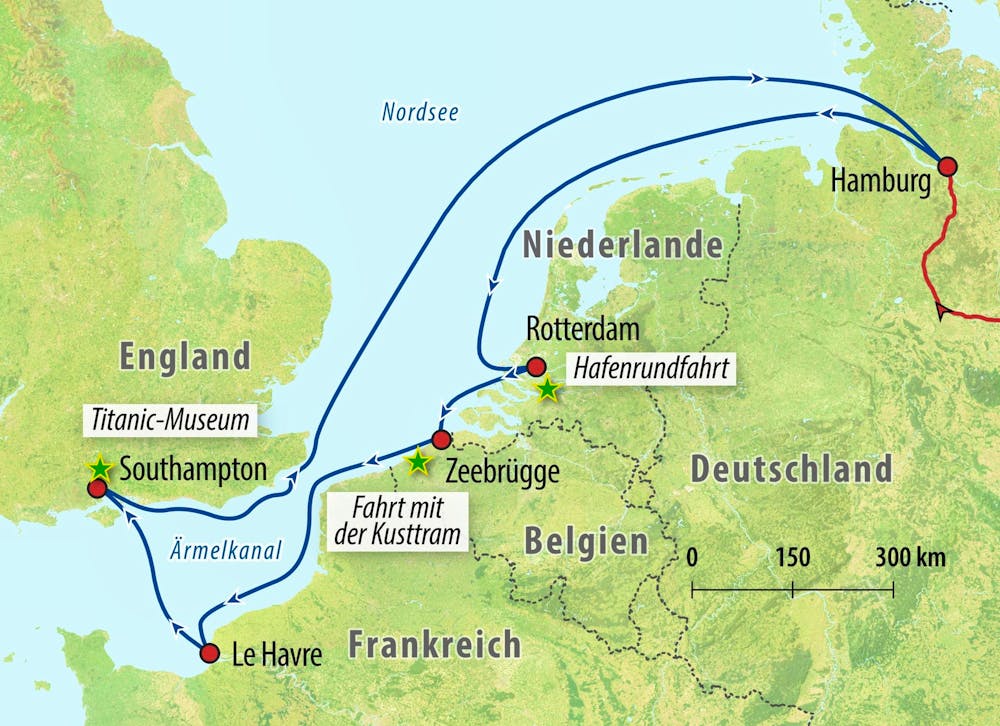 Ihre Reiseroute – © Eberhardt TRAVEL