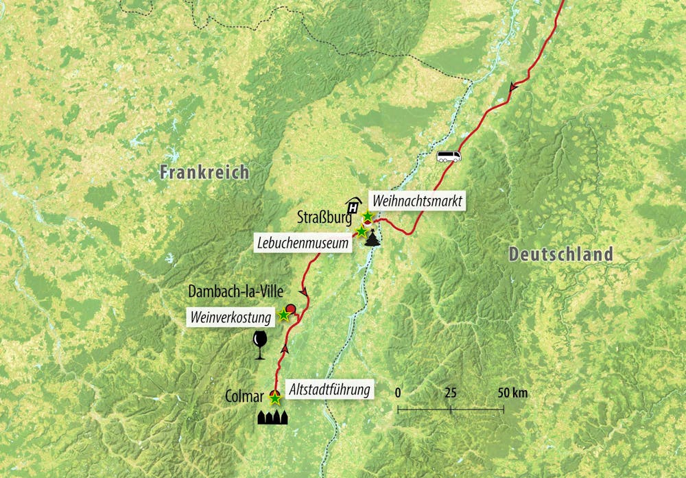 Ihre Reiseroute – © Eberhardt TRAVEL