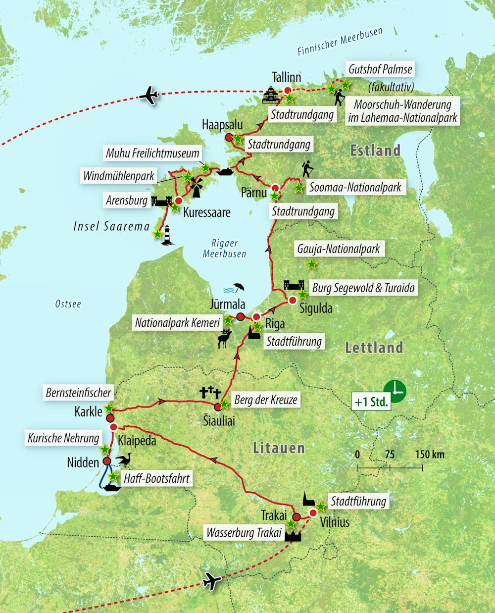 Ihre Reiseroute – © Eberhardt TRAVEL