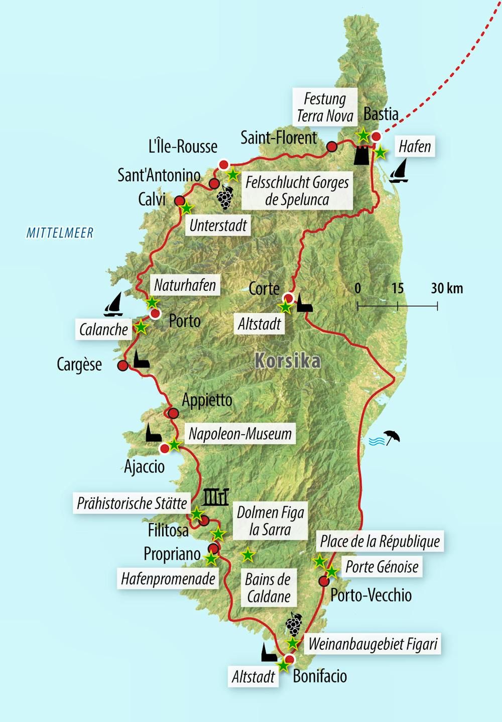 Ihre Reiseroute – © Eberhardt TRAVEL