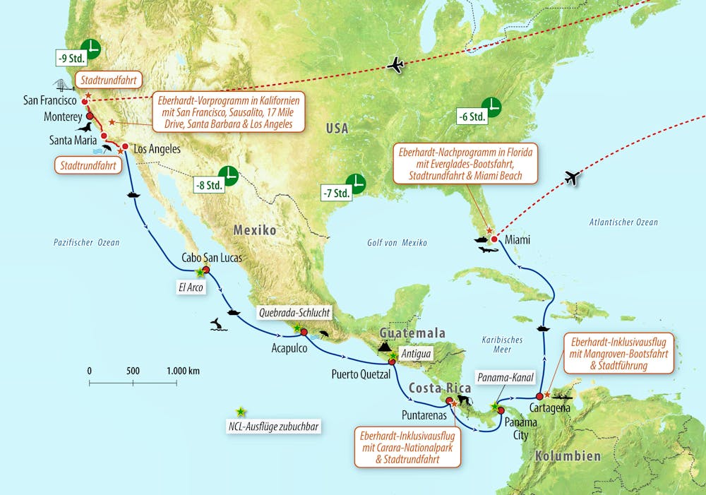 Ihre Reiseroute – © Eberhardt TRAVEL