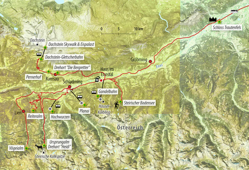 Ihre Reiseroute &ndash; &copy; Eberhardt TRAVEL