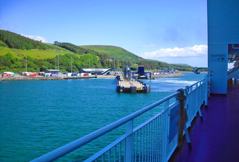 Wir verlassen den Fährhafen von Cairnryan in Schottland - ©Norbert Binder - Eberhardt TRAVEL