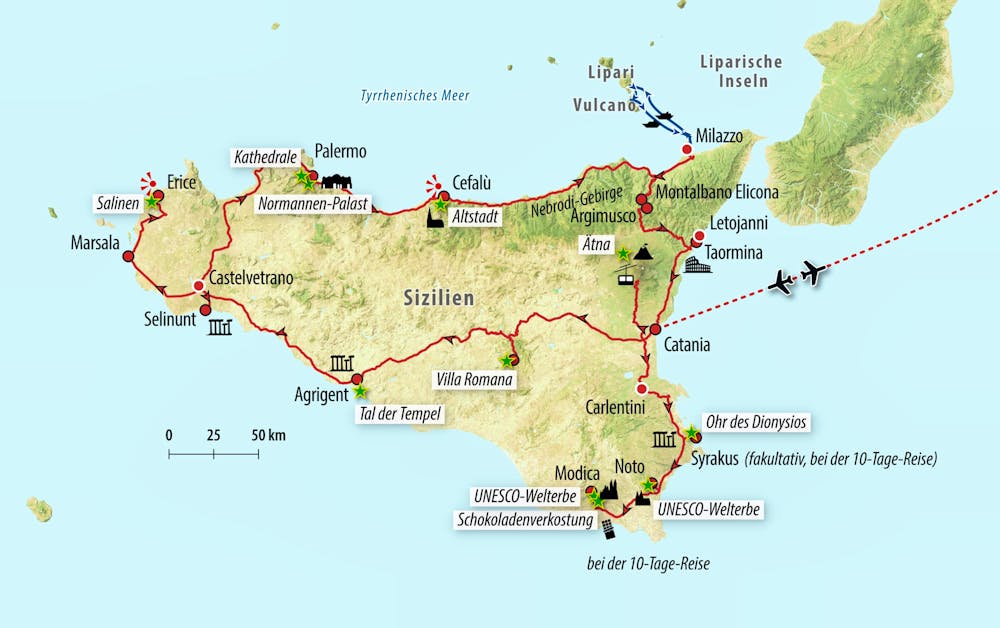 Ihre Reiseroute – © Eberhardt TRAVEL