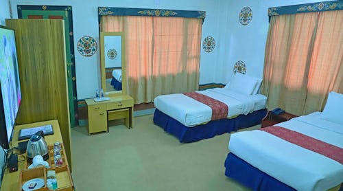 Namsey Choeling Resort Beispiel Standard-Doppelzimmer – © Eberhardt TRAVEL - Eberhardt TRAVEL