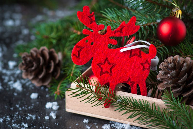 Schwedischer Weihnachtsschmuck mit Elchfigur - ©nadianb - stock.adobe.com