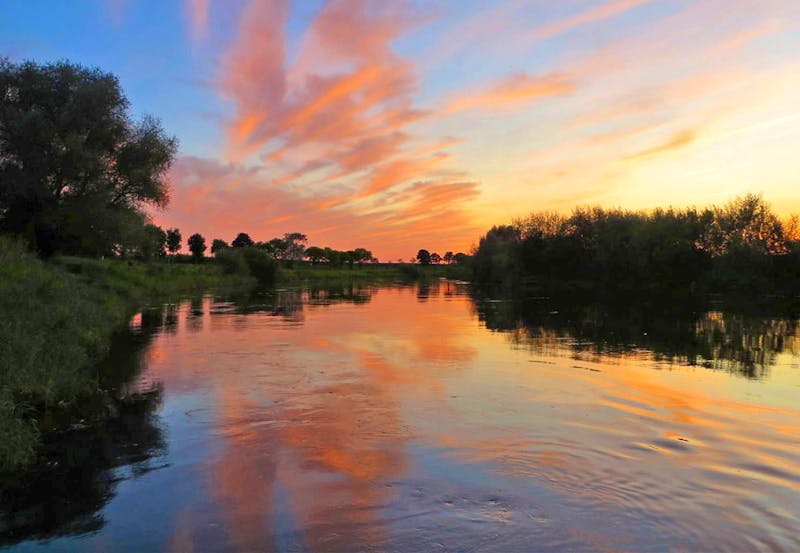 Abendstimmung an der Aller nahe dem Hotel Allerhof - ©Petra Hanschke - Eberhardt TRAVEL